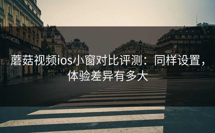 蘑菇视频ios小窗对比评测：同样设置，体验差异有多大